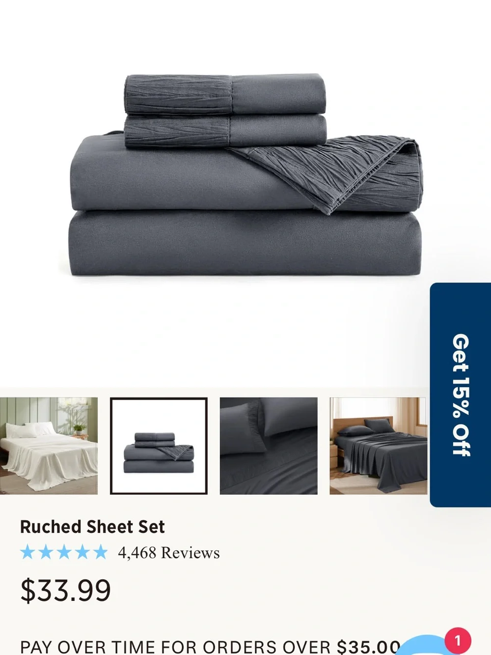 NWT XL TWIN Bedsure Cozy sheet set in Gray